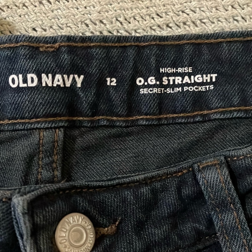 Old Navy High-Rise O.G. Straight ankle jeans